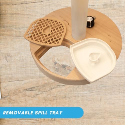 HydraLamp w/Mini Fridge, Bedside Desktop Water Dispenser Lamp, Included Water Reservoir and Filter, Bedside Water Dispenser, LED Table Lamp, for Home, Bed, Office, Hydration Appliance (Bright)
