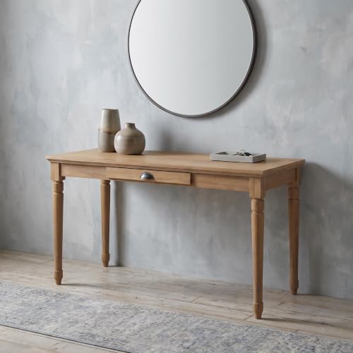 60" Rustic Farmhouse Wood Writing Desk with Storage Drawer