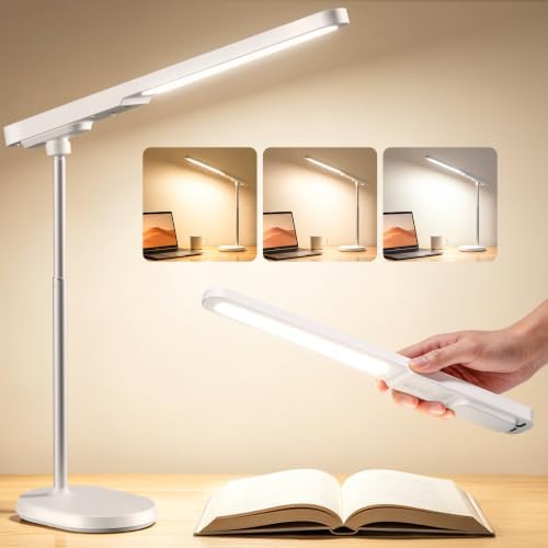 Cordless Desk Lamp, Magnetic Portable LED Light, Adjustable Table Lighting