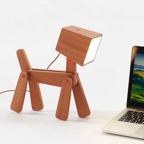 Novelty Cool Dog Lamp for Kids Room Bedroom Bedside Reading