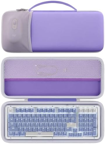 co2CREA Hard Case Bundle for Logitech Alto Keys K98M Keyboard & Lift Vertical Ergonomic Mouse, Travel Protective Storage Case with Mesh Pocket for POP Mouse and Accessories