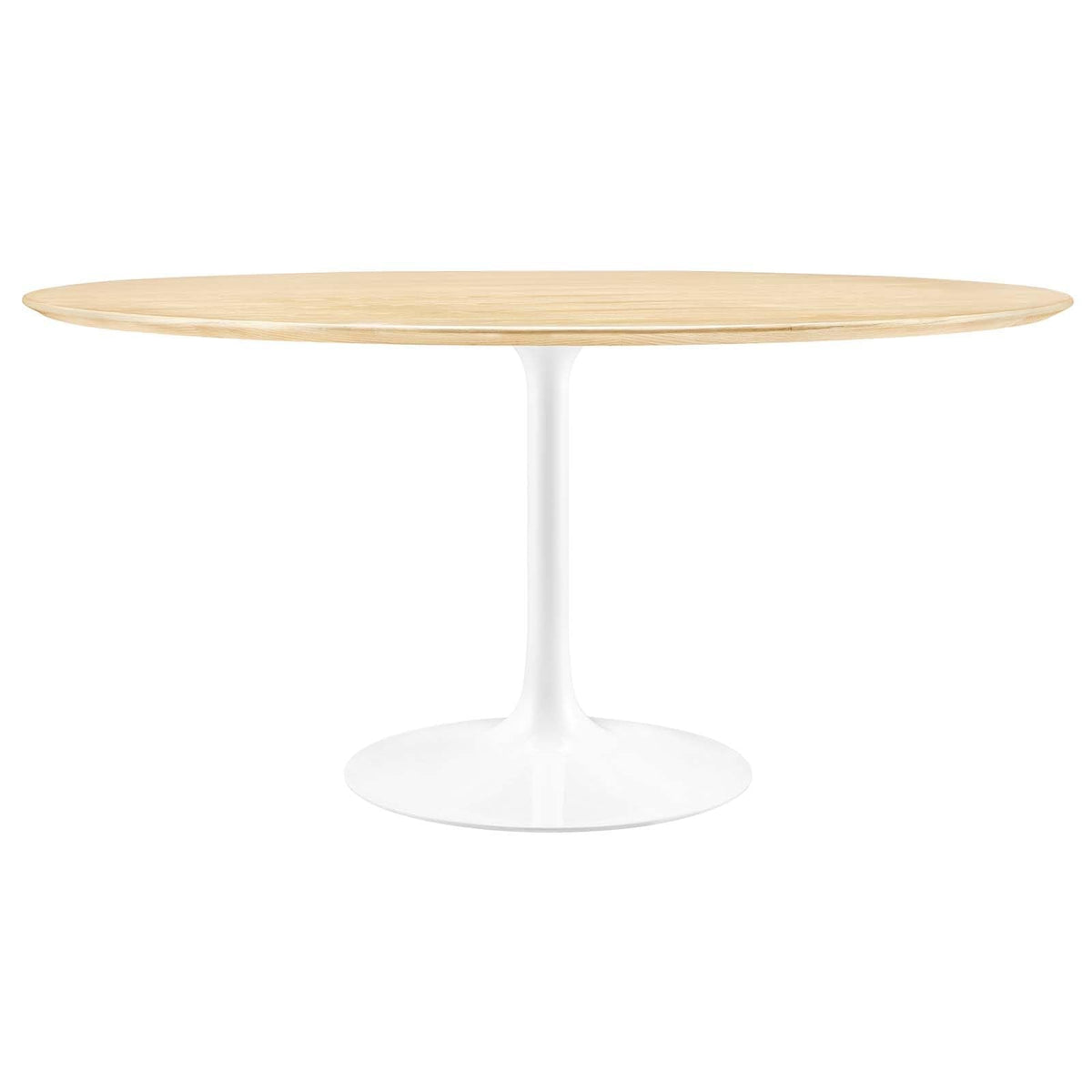 Dining Table, 60", White Natural