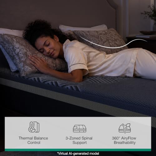 AiryFlow Graphene 14 Inch King Size Mattress, Cooling Memory Foam