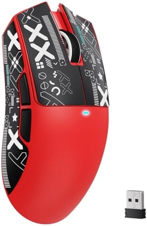 ATTACK SHARK X11 SE Tri Mode Lightweight Wireless Gaming Mouse - Red+Tape