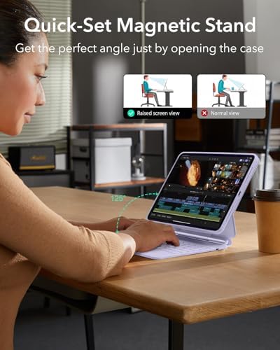 ESR for iPad Air 13 Inch Case Keyboard, Multi-Mode Magnetic Stand
