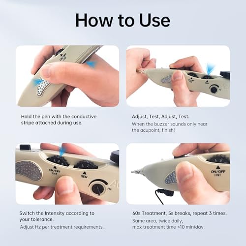 Electronic Acupuncture Pen Acupressure Massage Therapy Rechargeable