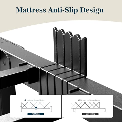 Full Size Bed Frame,14 Inch 3500LBS Heavy Duty Metal Platform NoSqueaking