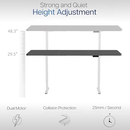 VIVO Black 83 x 30 in Standing Desk, DESK-KIT-E2W84-30B