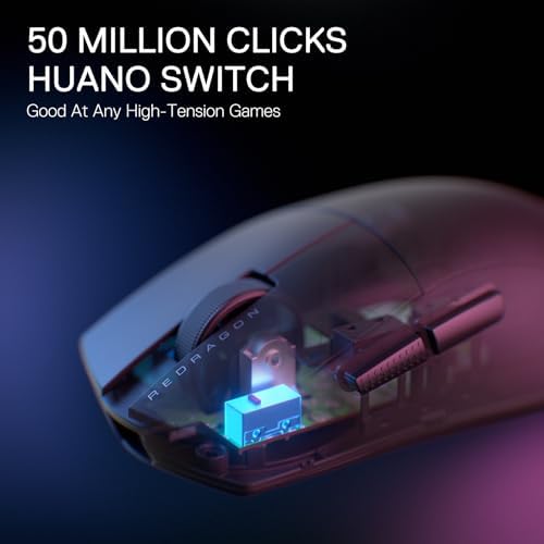 Redragon M916 Wireless 49G Ultra-Light Gaming Mouse 26K DPI Remapping Keys