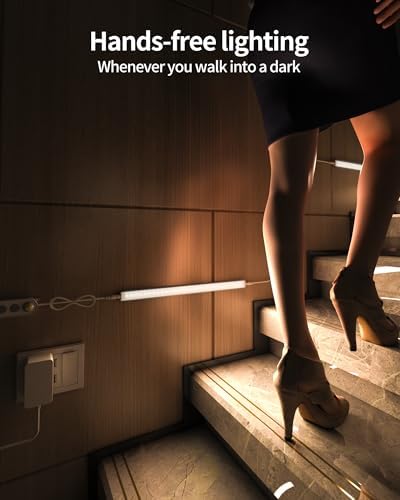 Motion Sensor Dimmable Under Cabinet Lighting, 4500K 12-inch 3 Pack