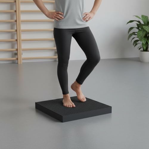 Baoblaze Cushion Stability Mat Foam Pad Core With 4cm Thick NBR Foam For Shock Absorption And Non Slip Support suitable for home workouts pilates standing desk use physical therapy, Purple