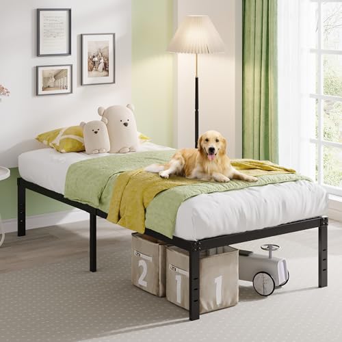 18 Inch Twin XL Bed Frames Heavy Duty with Tall Storage Space