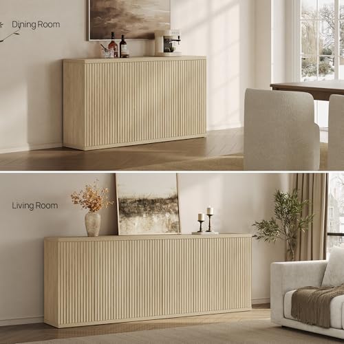 Buffet Cabinet with Storage Sideboard Cabinet with Doors & Shelves