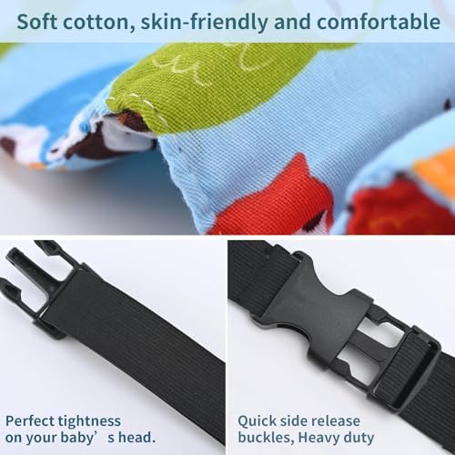Head Support for Stroller Car Seat - Head Band Strap Headrest for Sleeping