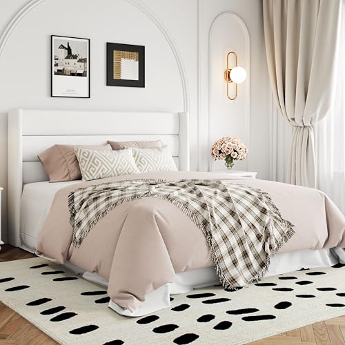 Full Size Lift Up Hydraulic Storage Bed Frame White