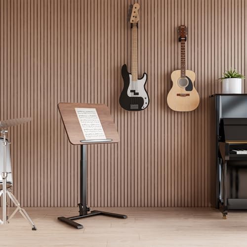 25" Mobile Folding Desk: Pneumatic Sit-Stand, No Assembly