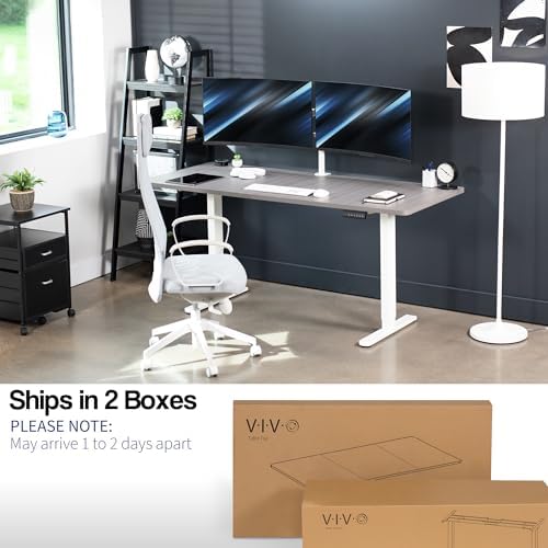 VIVO Dark Gray 71 x 30 in Standing Desk, DESK-KIT-E2W7G