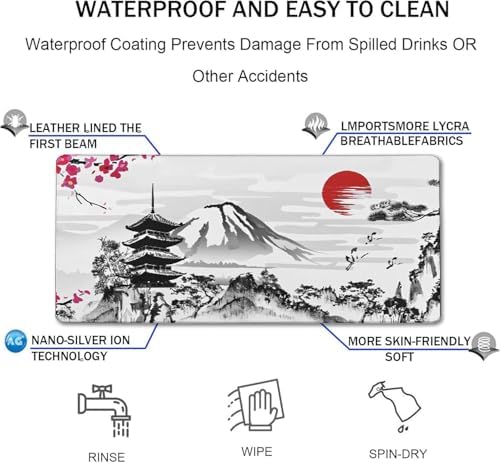 Japanese Landscape Large Mouse Pad Large Extended Mouse Pad