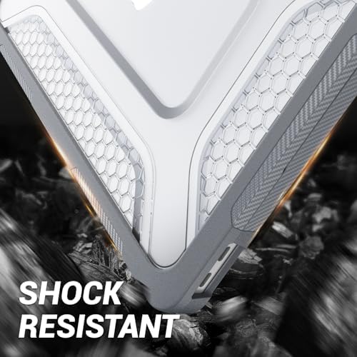 SEYMAC stock Case for MacBook Neo (A18 Pro) 2026 13 inch, Shock-Absorbing Protection with Folding Stand &Mouse Pad Case for MacBook Neo (A18 Pro) 2026 13 inch, Gray
