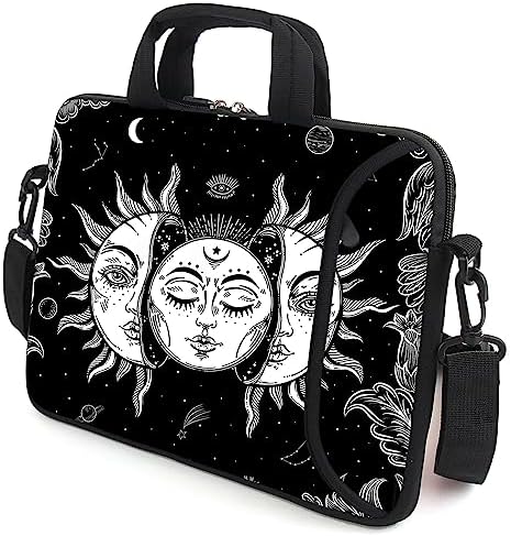 15" laptop sleeve laptop bag chromebook case adjustable shoulder strap with handle accessory pocket for men women (RYD-15-5)
