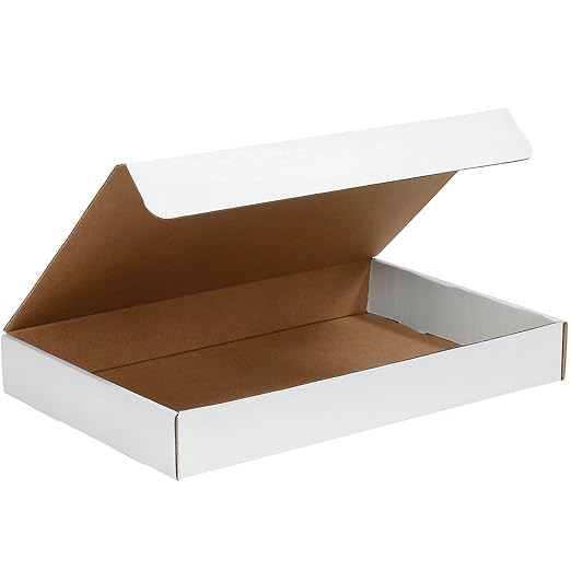 BOX USA Moving Boxes Large 17"L x 11"W x 2.5"H 25-Pack, Cardboard Box for Shipping, Moving, Mailing, Packing, Packaging and Storage