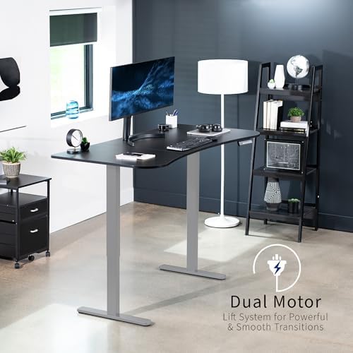 VIVO Black 63 x 32 in Standing Desk, DESK-KIT-E2G1B