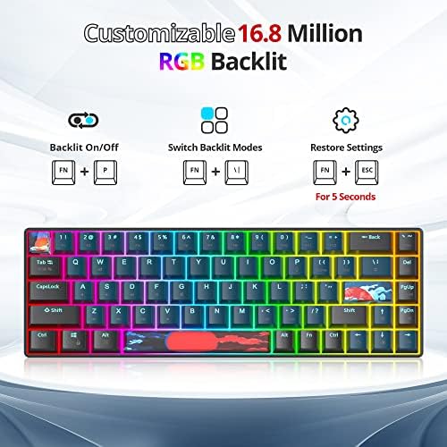 Owpkeenthy 60% Wired Mechanical Keyboard