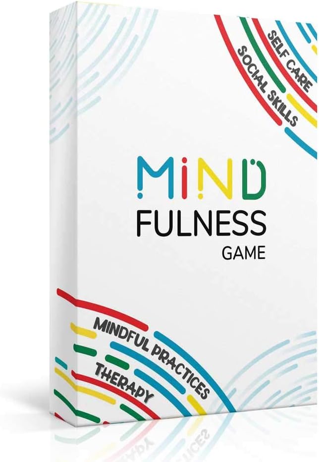 Mindfulness Therapy Game: Teaches Social Skills, Self Care & More for Kids, Teens & Adults. 50 Cards