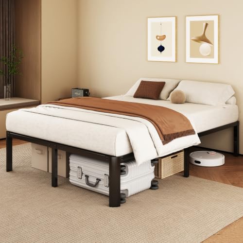 14 Inch Queen Size Heavy Duty Metal Platform Bed Frame