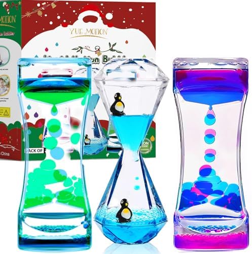 Liquid Motion Bubbler - Sensory Fidget Desk Toy for Kids & Adults - Fidget Tubes for Stress Relief and Focus- Calming Visual Bubbler Toys for Classroom, Desk Decor, Gift Idea