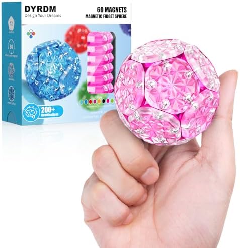 Magnetic Fidget Sphere, Adult Fidget Toy for Focus & Stress Relief