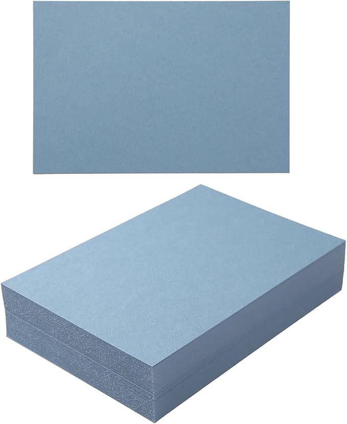 50 Sheets Blank Cardstock Paper 250 GSM Thick Heavy Cards Stock for DIY Art Projects, Card Making, Postcards, Greeting Cards, Birthday Party, Wedding Invitations (Dusty-Blue, 5x7 inches)