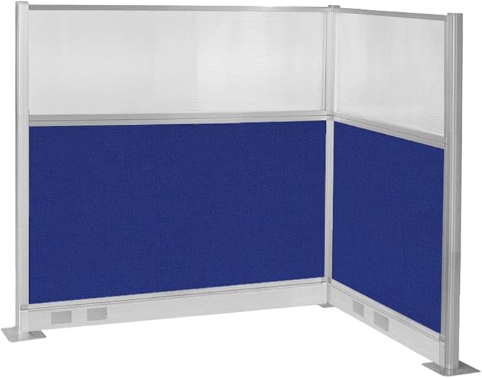 Versare Pre-Configured Hush Panel Electric Cubicle | Workstation Divider Walls | Cubicle Privacy Panels | Office Partition Walls