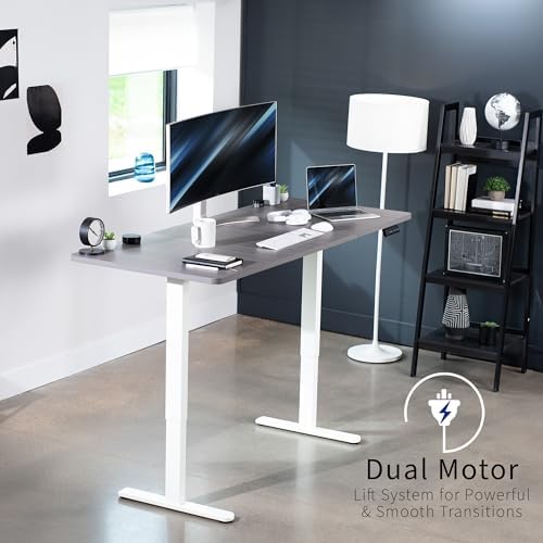 VIVO Dark Gray 71 x 30 in Standing Desk, DESK-KIT-E2W7G