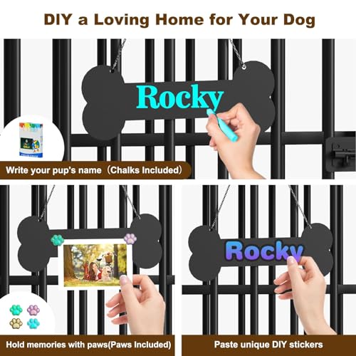 27" Foldable Dog Crate Furniture, No Assembly, Rustic Brown