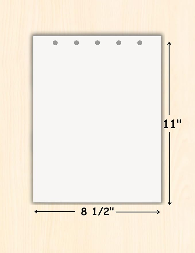 Limited Papers(TM) Writing and Copy Paper, Variation of Colors 8.5" x 11", 5 Hole Top-Punched, 20 Pound Text, 500 Sheets Per Ream. (500, Salmon)