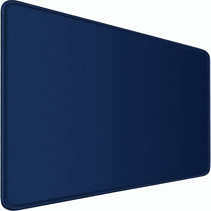 Large Mouse Pad, 31.5x15.7 inch Large Extended Computer Keyboard Mouse Mat, Water Resist Non-Slip Mousepad Rubber Base Long XXL Desk Mouse Pad for Work & Gaming, Office & Home, Dark Blue