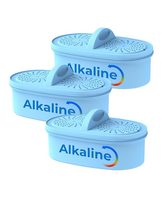 AQUA CREST PF-AL Alkaline Water Filter Replacement for Waterdrop® Pitchers | Replacement for Waterdrop® Pitcher and Dispenser & PF-AL Filter, Reduces PFOA/PFOS, Chlorine, Last Up to 100 Gallons, 3 Pack