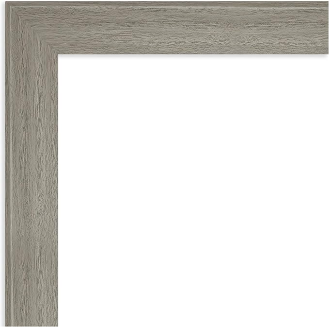 Amanti Art Grey Framed Magnetic Board 36x44 X-Large Vision Board for use with Magnets, 100% Metal Sheet to Display Items as Office Decor or for Home Organization in mudroom, Kitchen or Kids Room