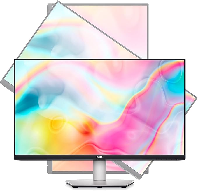Dell S2722DC Monitor - 27-inch WQHD (2560x1440) 75Hz 4Ms Display, AMD FreeSync, Built in Speaker, USB Type-C Connectivity, Height/Pivot/Swivel/Tilt Adjust - Platinum Silver