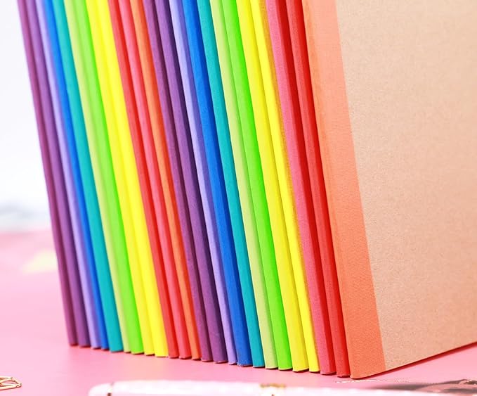 48 Pack Kraft Notebooks, Journals in Bulk for Writing, Blank Paper Sketchbooks, 60 Pages Notebook, 8.3x5.5 Inch, A5 Size, Travel Journal Set, for Gifts, Students and Office Supplies