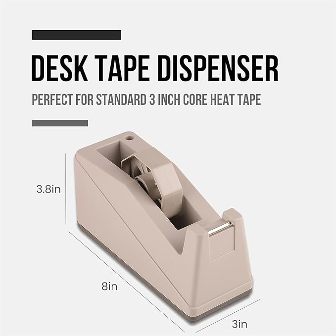 Lichamp 2-Pack Desktop Tape Dispenser Holder with 3-Inch Core - Organizer for Masking, Painters& Heat Transfer Tapes - Office & Craft Supplies Accessories