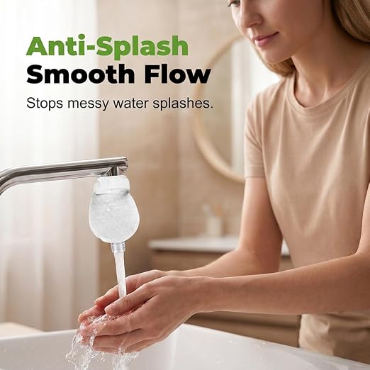 Faucet Filter Cotton Bags (100pcs) | Universal Tap Compatible Filter Bags, Splash-Proof Water Filtration Design, Tool-Free One-Step Installation
