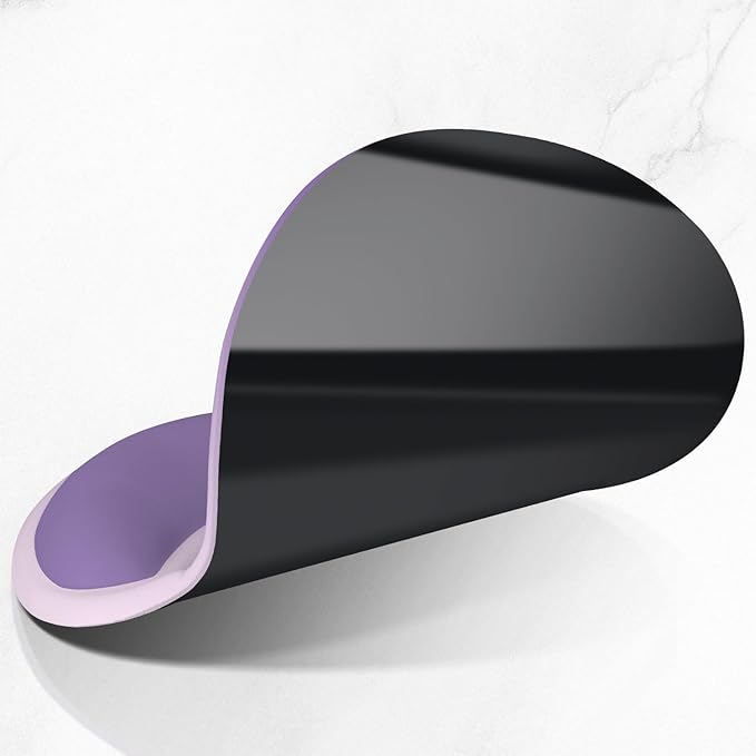 ITNRSIIET Ergonomic Mouse Pad with Comfort Gel Wrist Rest, Non-Slip PU Base, Smooth Textured Surface, Reduces Hand Fatigue & Wrist Pain, 8.7 x 7.2 Inch for Office Gaming Home, Lavender Fade