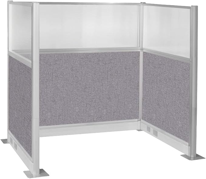 Versare Pre-Configured Hush Panel Electric Cubicle | Workstation Divider Walls | Cubicle Privacy Panels | Office Partition Walls