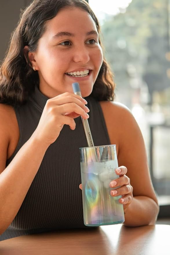 LifeStraw Sip – Reusable Stainless Steel Water Filter Drinking Straw