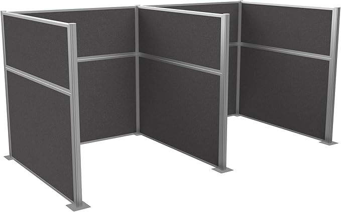 Versare Hush Panel Cubicle Kit | Workstation Partition Walls | Sound Dampening Cubicle Walls | Partitions for Desks
