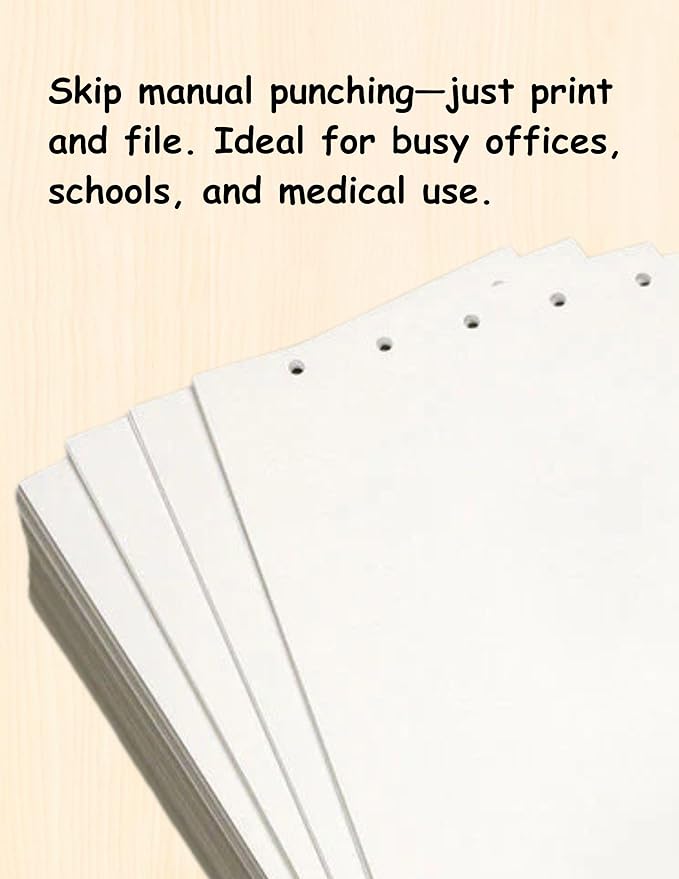Limited Papers(TM) Writing and Copy Paper, Variation of Colors 8.5" x 11", 5 Hole Top-Punched, 20 Pound Text, 500 Sheets Per Ream. (500, Peach)