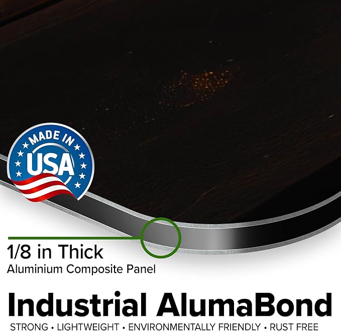 Custom Sign, Custom Street Sign, 11 Font Colors, 13 Font Styles, 4 Hole Options, 22 Sizes, 36x48 Inches, Rust Free DiBound, Fade Resistant, Made in USA by My Sign Center (Vintage Wood)