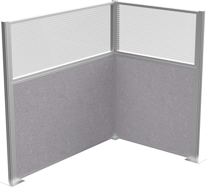 Versare Hush Panel Cubicle Kit | Workstation Partition Walls | Sound Dampening Cubicle Walls | Partitions for Desks